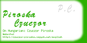 piroska czuczor business card